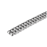 22213 - Roller chain duplex, stainless steel DIN ISO 606, curved link plate