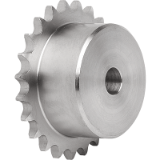 22255 - Sprockets single 3/8“ x 7/32“ stainless steel DIN ISO 606