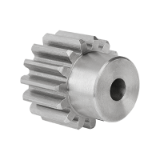 22400 - Spur gears stainless steel, module 4 toothing milled, straight teeth, engagement angle 20°
