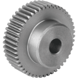 22400 - Spur gears in steel, module 1 toothing milled, straight teeth, engagement angle 20°
