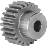 22400 - Spur gears in steel, module 2 toothing milled, straight teeth, engagement angle 20°