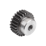 22401 - Spur gears steel, module 2 toothing hardened, straight teeth, engagement angle 20°