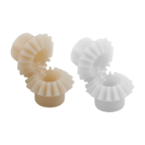 22432 - Bevel gears, plastic, ratio 1:1 injection-moulded, straight teeth, engagement angle 20°