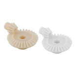 22432 - Engrenages coniques en plastique, rapport 1:3 traités par pulvérisation, denture droite, angle de pression 20°