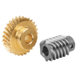 22500 - Worm gears, right-hand centre distance 17 mm