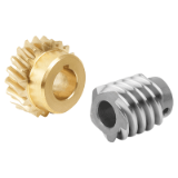 22500 - Worm gears, right-hand, centre distance 22.62 mm