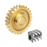 22500 - Worm gears, right-hand, centre distance 65 mm