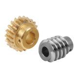 22500 - Worm gears, right-hand centre distance 25 mm