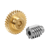 22500 - Worm gears, right-hand, centre distance 31 mm