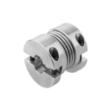 23001-08 - Metal bellows couplings, short type with removeable clamp hubs