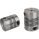 23010-05 - Beam couplings stainless steel with clamping hubs