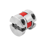23022-20 - Elastomer dog couplings with removable clamp hubs