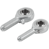 27625 - Rod ends with ball bearing, external thread DIN ISO 12240-4
