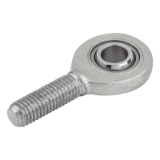 27627-01 - Rod ends with plain bearing, external thread, steel, DIN ISO 12240-1 maintenance-free