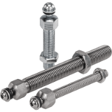 27828 - Levelling feet threaded spindles steel or stainless steel