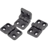 27854 - Hinges plastic with elongated holes
