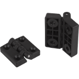 27855 - Hinges plastic with fastening holes
