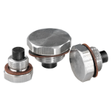 28026 - Screw plugs aluminium with magnet
