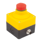 81150-16 - Emergency stop button in Ø 22.3 mm housing with contact blocks, connection M12