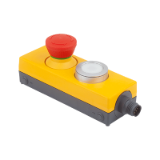 81150-22 - Bouton d'arrêt d'urgence avec bouton poussoir dans boîtier « Minibox » Ø 22,3 mm raccord M12