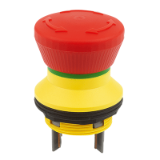 81150 - Emergency stop button, fitted version Ø 16.2 mm flat pin connector