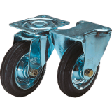 95016 - Rodillos guía y ruedas fijas de chapa de acero estándar