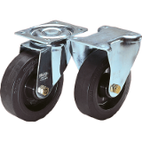 95018 - Rodillos guía y ruedas fijas de chapa de acero estándar