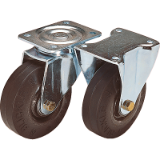 95020 - Rodillos guía y ruedas fijas de chapa de acero, versión pesada