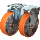 95028 - Rodillos guía y ruedas fijas de chapa de acero, versión media