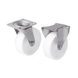 95041 - Swivel and fixed castors stainless steel, standard version