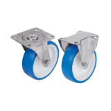 95046-01 - Swivel and fixed castors stainless steel, for sterile areas