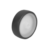95056 - Kółka z poliamidu z natryskową powłoką bieżną