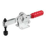 05775-03 - Toggle clamps horizontal with flat foot and adjustable clamping spindle