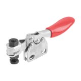 05785-01 - Toggle clamps mini horizontal with straight foot and adjustable clamping spindle