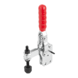 05700-10 - Toggle clamps vertical with straight foot and adjustable clamping spindle