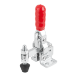 05715-20 - Toggle clamps mini vertical with flat foot and fixed clamping spindle