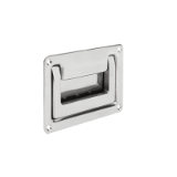 06961-01 - Recessed handles fold-down stainless steel