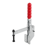 05740-01 - Toggle clamps vertical with angled foot and full holding arm