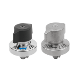 05591-05 - Pestillos de tensión de torsión de acero inoxidable con botón giratorio de plástico o de acero inoxidable