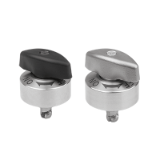 05592-10 - Quarter-turn clamp locks, stainless steel twist knob plastic or stainless steel