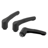 06613-05 - Clamping levers, plastic, metal detectable with female thread